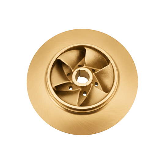 ใบพัดปั๊มน้ำทองเหลือง Impeller ขนาดเส้นผ่าศูนย์กลาง 300 mm. หนา 88 mm. จำนวน 6 ใบพัด