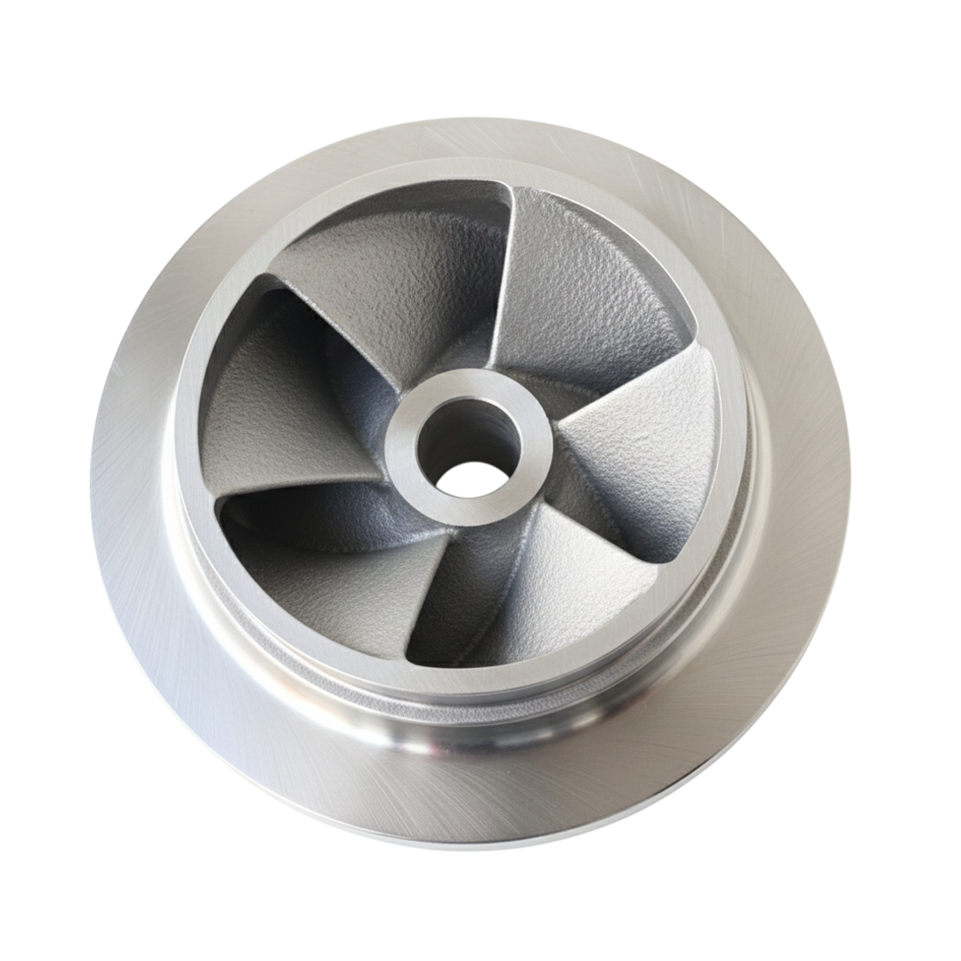 ใบพัดปั๊มน้ำสแตนเลส Impeller ขนาดเส้นผ่าศูนย์กลาง 300 mm. หนา 125 mm. จำนวน 6 ใบพัด