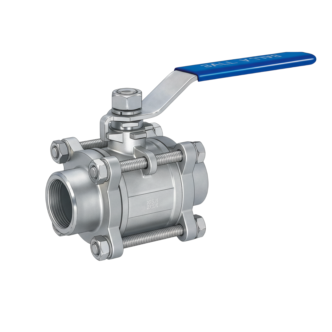 วาล์ว ESG 3-PC Butt Weld Ball Valve Model 400 302 3/8" นิ้ว