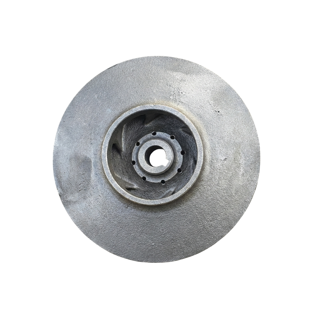 ใบพัดปั๊มน้ำเหล็ก Impeller ขนาดเส้นผ่าศูนย์กลาง 140 mm. หนา 57.5 mm. จำนวน 7 ใบพัด