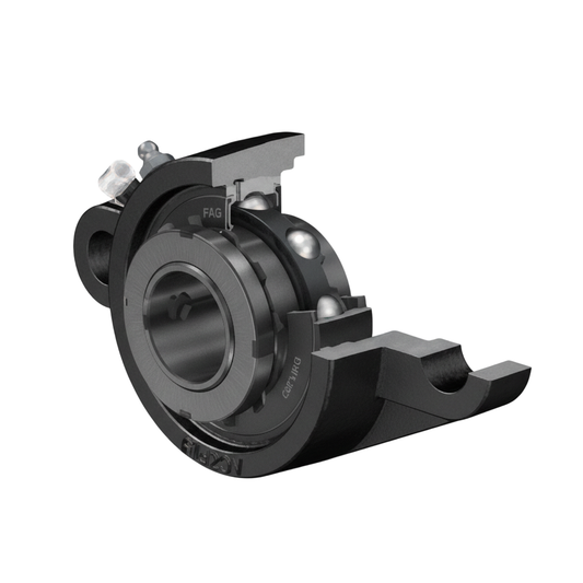 ตลับลูกปืน FAG Two-bolt Flanged Housing Units Oval Version With Adapter Sleeve UKFL216 290 มม.