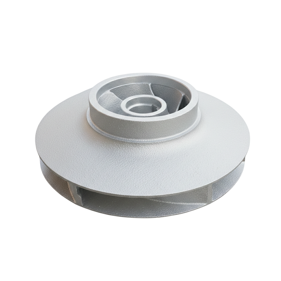 ใบพัดปั๊มน้ำสแตนเลส Impeller ขนาดเส้นผ่าศูนย์กลาง 478 mm. หนา 208 mm. จำนวน 6 ใบพัด