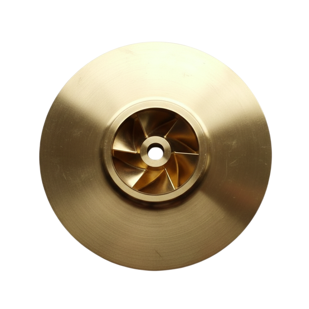 ใบพัดปั๊มทองเหลือง Impellerขนาด 250 มม.ขนาดดุม 80 มม.