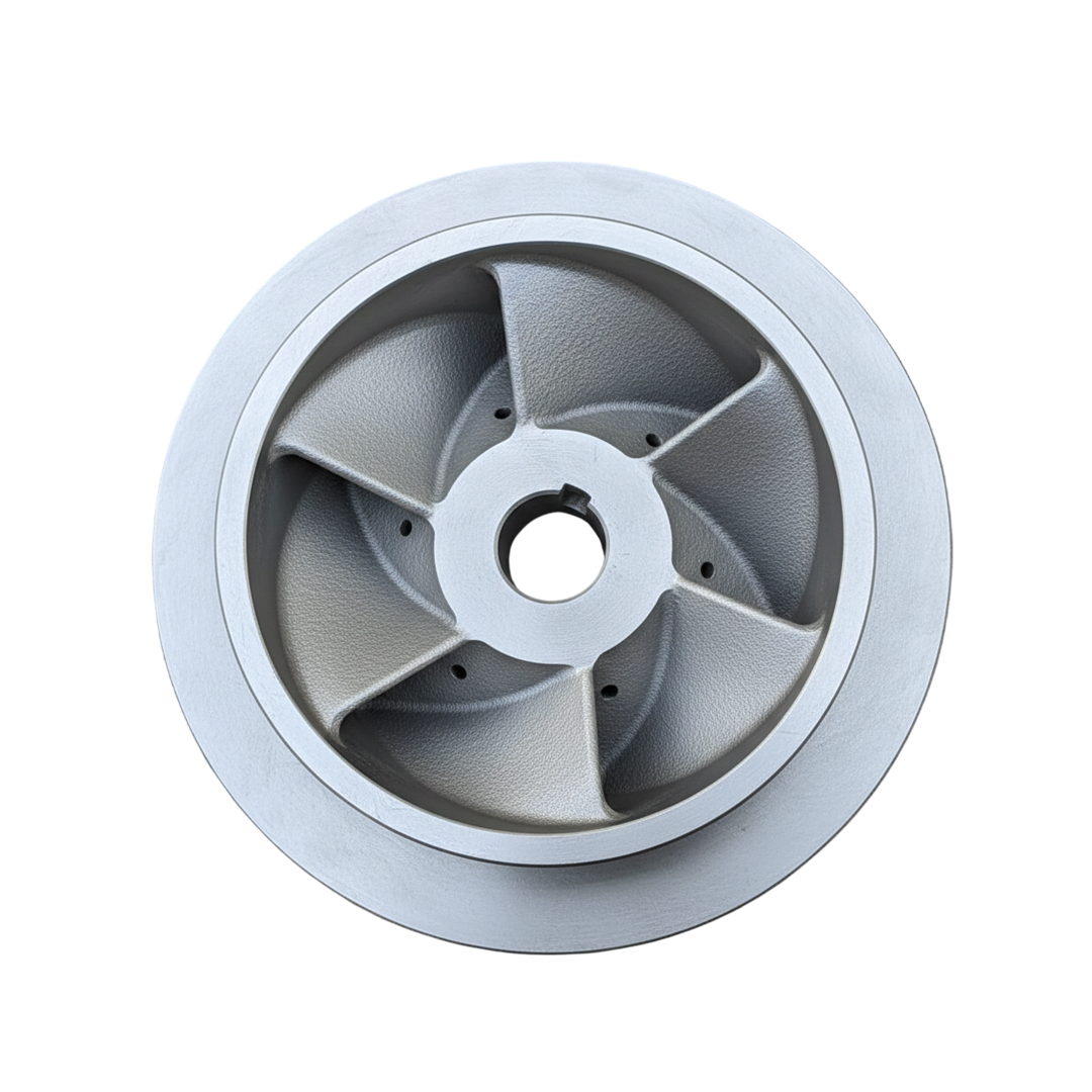 ใบพัดปั๊มน้ำสแตนเลส Impeller ขนาดเส้นผ่าศูนย์กลาง 355 mm. หนา 141 mm. จำนวน 6 ใบพัด