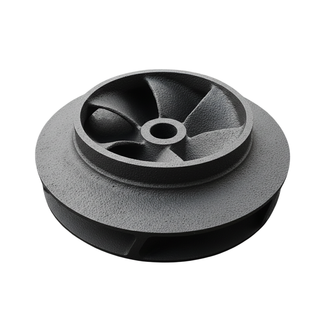 ใบพัดปั๊มน้ำเหล็ก Impeller ขนาดเส้นผ่าศูนย์กลาง 264 mm. หนา 83 mm. จำนวน 6 ใบพัด