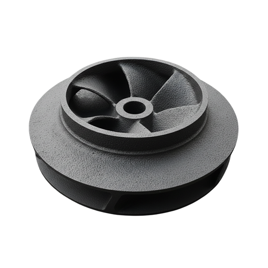 ใบพัดปั๊มน้ำเหล็ก Impeller ขนาดเส้นผ่าศูนย์กลาง 264 mm. หนา 83 mm. จำนวน 6 ใบพัด