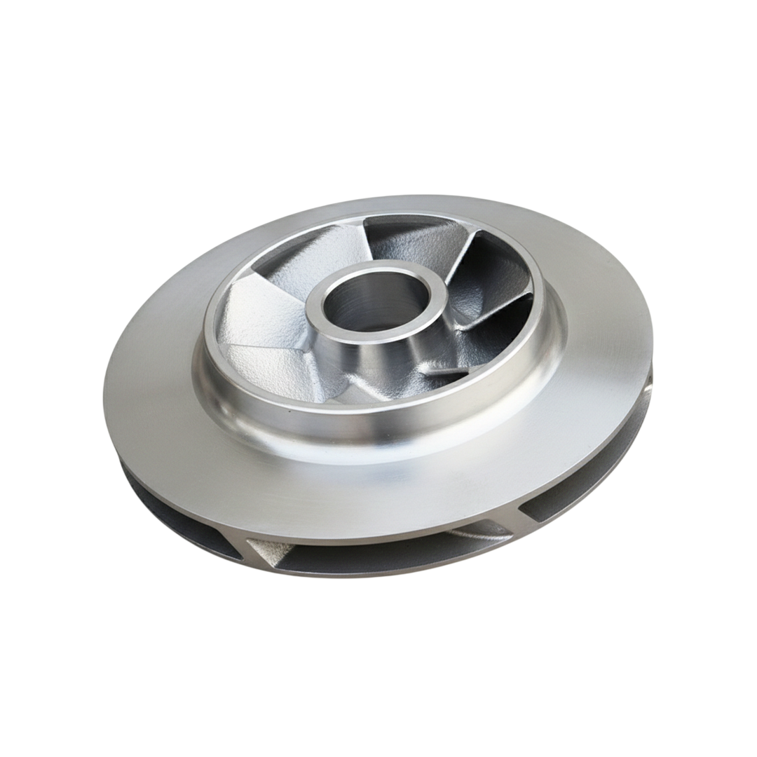 ใบพัดปั๊มน้ำสแตนเลส Impeller ขนาดเส้นผ่าศูนย์กลาง 270 mm. หนา 65 mm. จำนวน 7 ใบพัด