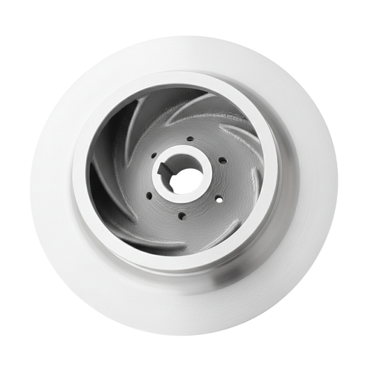 ใบพัดปั๊มน้ำสแตนเลส Impeller ขนาดเส้นผ่าศูนย์กลาง 309 mm. หนา 112 mm.  จำนวน 7 ใบพัด