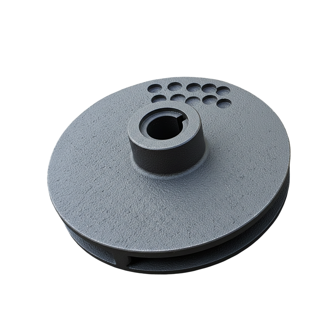 ใบพัดปั๊มน้ำเหล็ก Impeller ขนาดเส้นผ่าศูนย์กลาง 145 mm. หนา 65 mm. จำนวน 6 ใบพัด