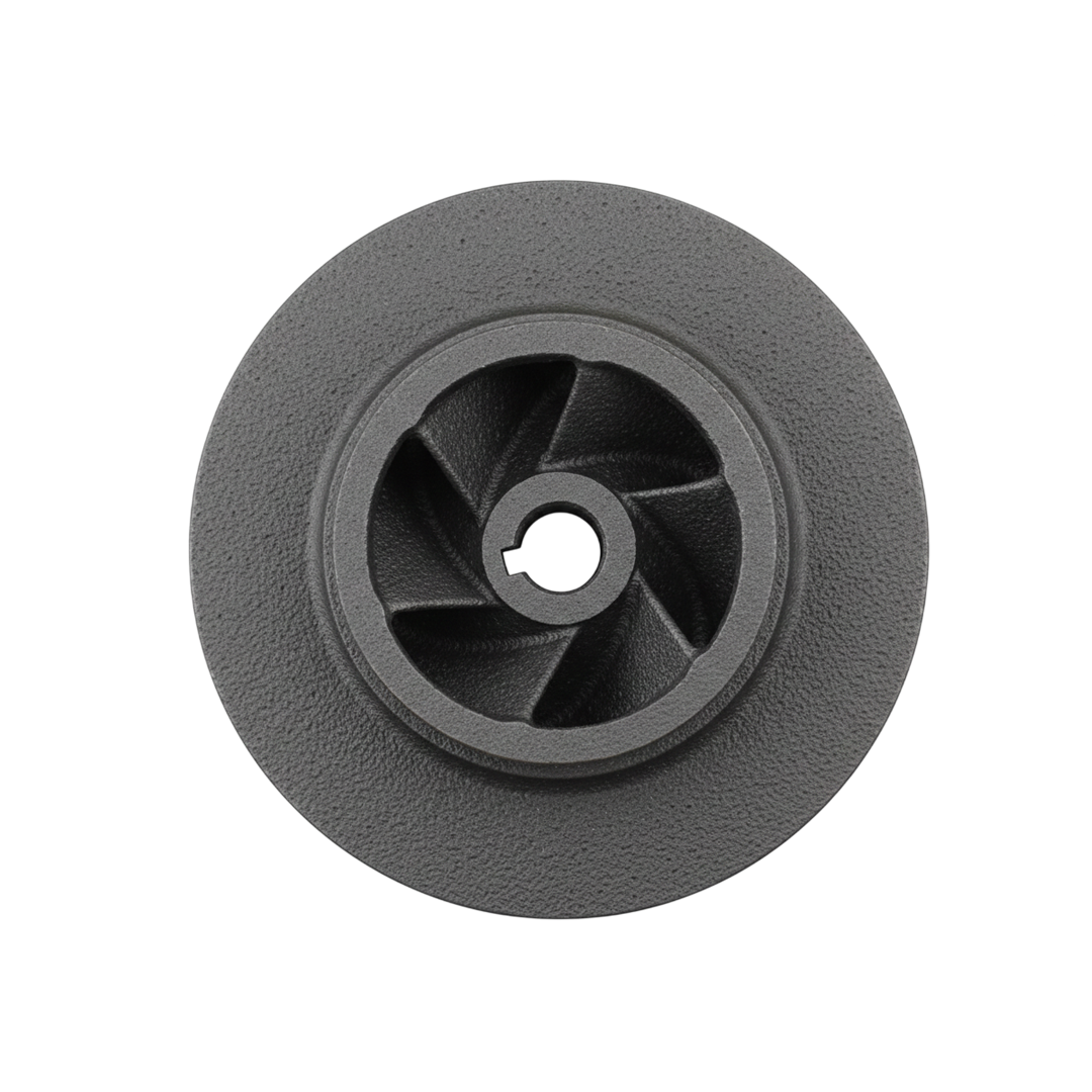 ใบพัดปั๊มน้ำเหล็ก Impeller ขนาดเส้นผ่าศูนย์กลาง 167 mm. หนา 55.5 mm. จำนวน 6 ใบพัด