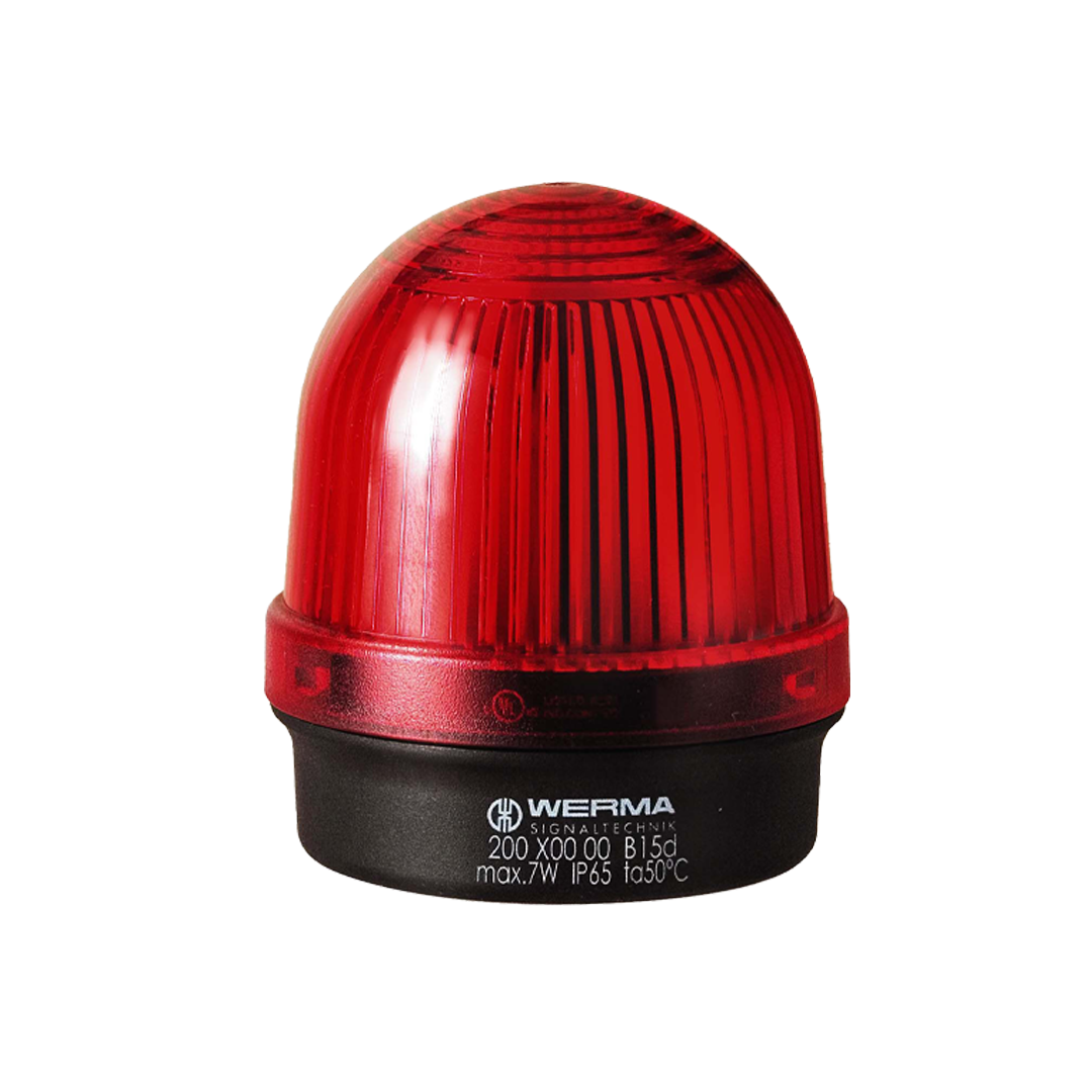 Signal and traffic lights WERMA รุ่น EvoSIGNAL Mini-Midi-Maxi Signal Beacons Permanent Beacon BM 12-230VAC/DC RD 200.100.00 ไฟสัญญาณ