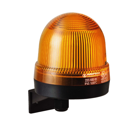 Signal and traffic lights WERMA รุ่น EvoSIGNAL Mini-Midi-Maxi Signal Beacons Permanent Beacon WM 12-230VAC/DC YE 223.300.00 ไฟสัญญาณ