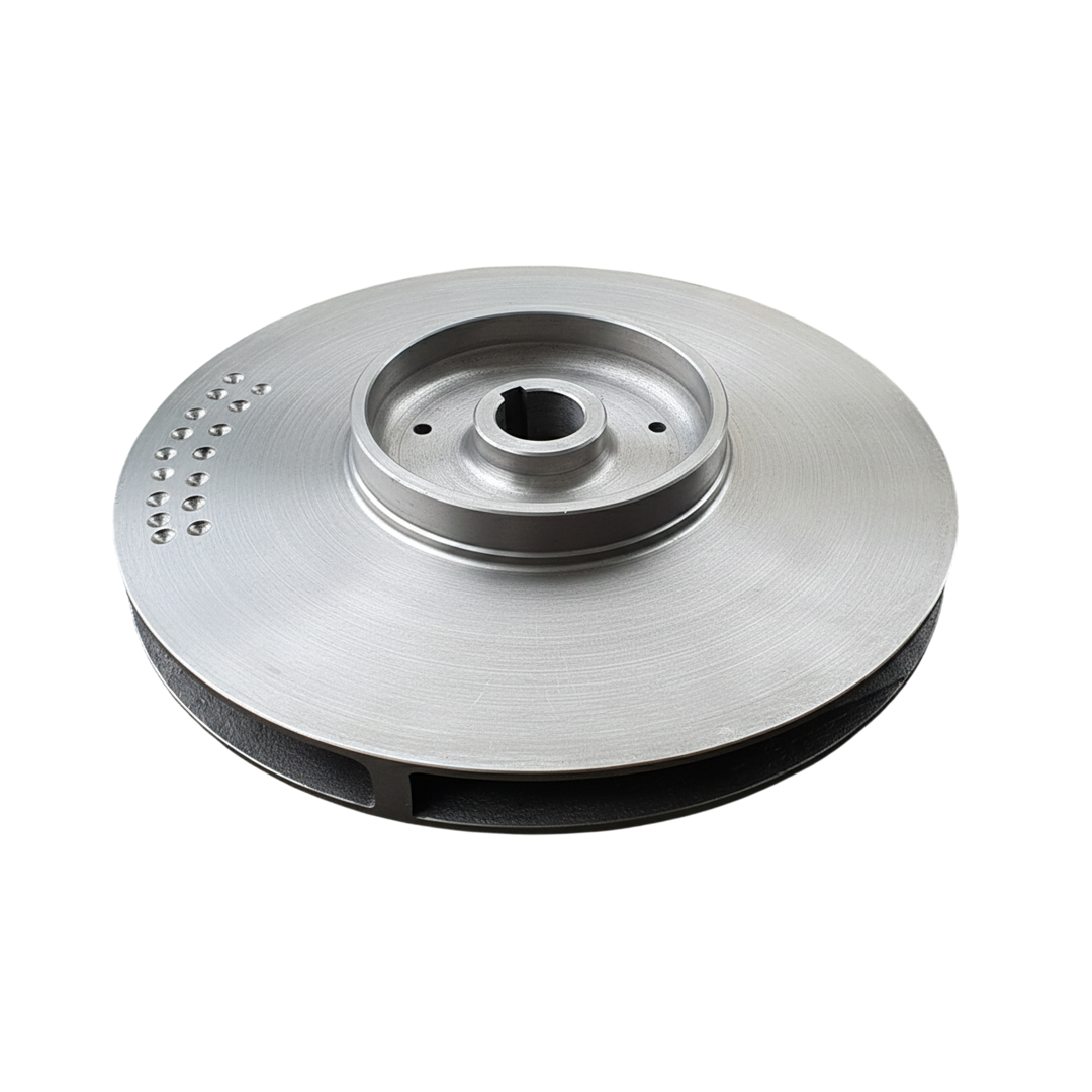 ใบพัดปั๊มน้ำสแตนเลส Impeller ขนาดเส้นผ่าศูนย์กลาง 375 mm. หนา 77 mm. จำนวน 5 ใบพัด