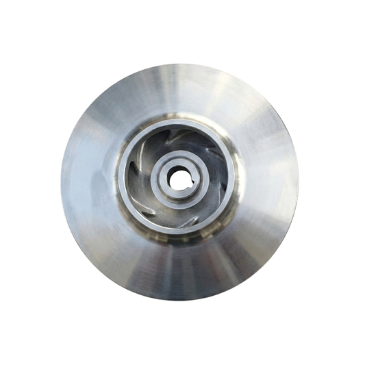 ใบพัดปั๊มน้ำสแตนเลส Impeller ขนาดเส้นผ่าศูนย์กลาง 140 mm. หนา 57.5 mm. จำนวน 7 ใบพัด