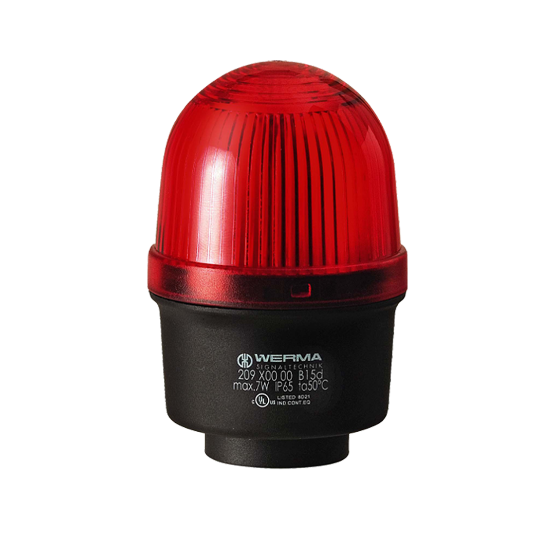 Signal and traffic lights WERMA รุ่น EvoSIGNAL Mini-Midi-Maxi Signal Beacons Permanent Beacon RM 12-230VAC/DC RD 209.100.00 ไฟสัญญาณ