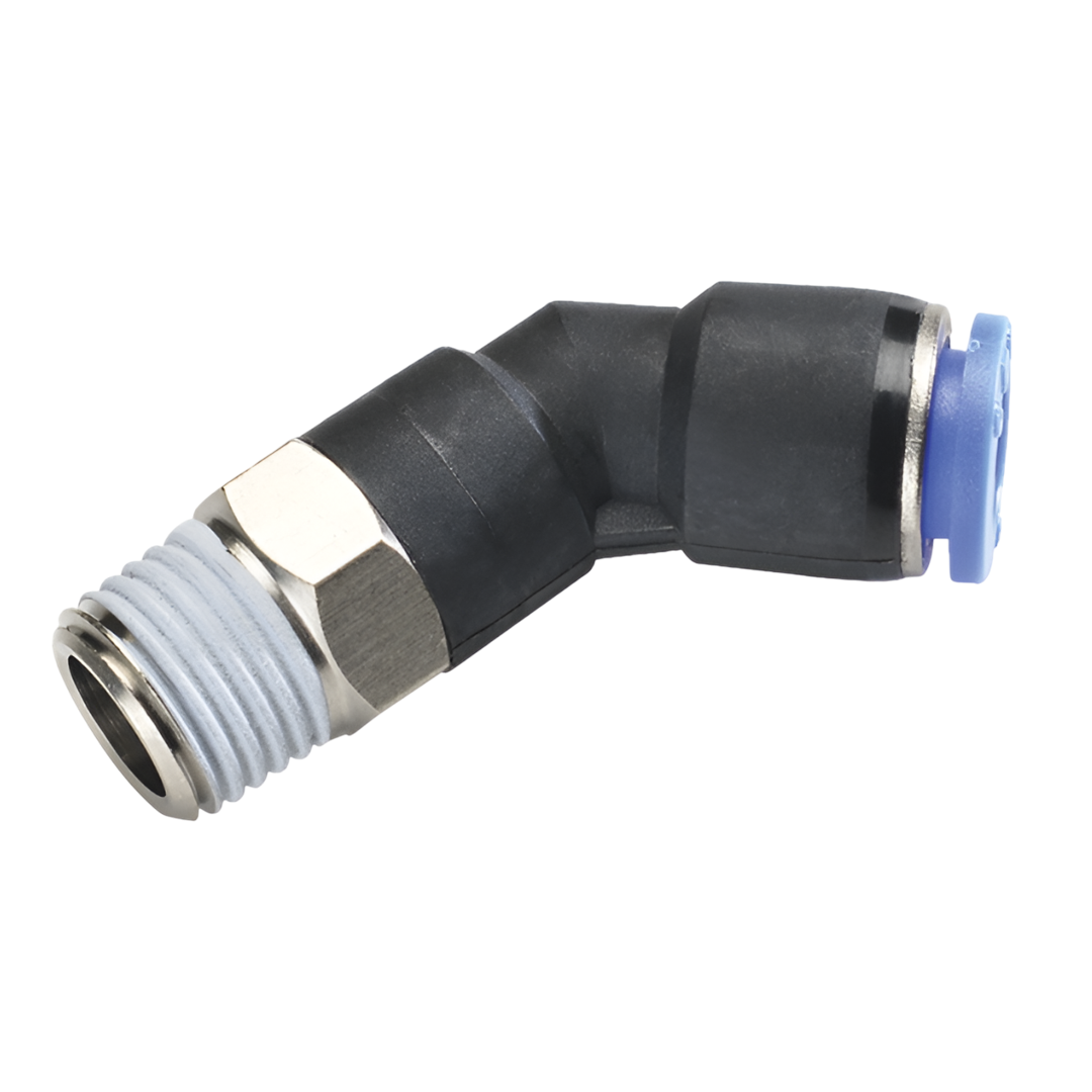 One-touch Fittings CDC Male 45' Elbow PL45 12-01