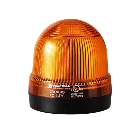 Signal and traffic lights WERMA รุ่น EvoSIGNAL Mini-Midi-Maxi Signal Beacons Permanent Beacon BM 12-230VAC/DC YE 220.300.00 ไฟสัญญาณ