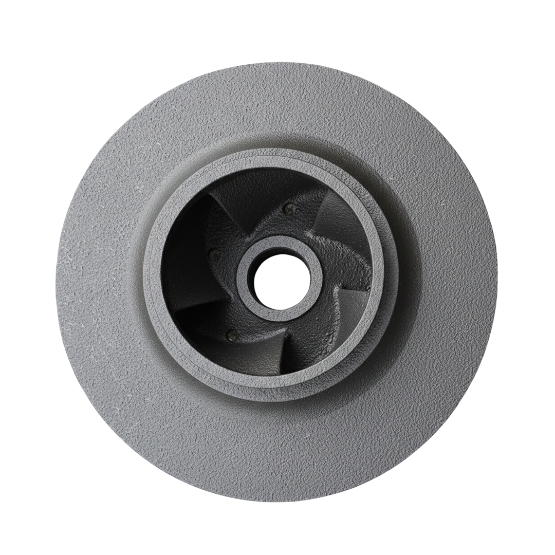 ใบพัดปั๊มน้ำเหล็ก Impeller ขนาดเส้นผ่าศูนย์กลาง 287 mm. หนา 121 mm. จำนวน 5 ใบพัด