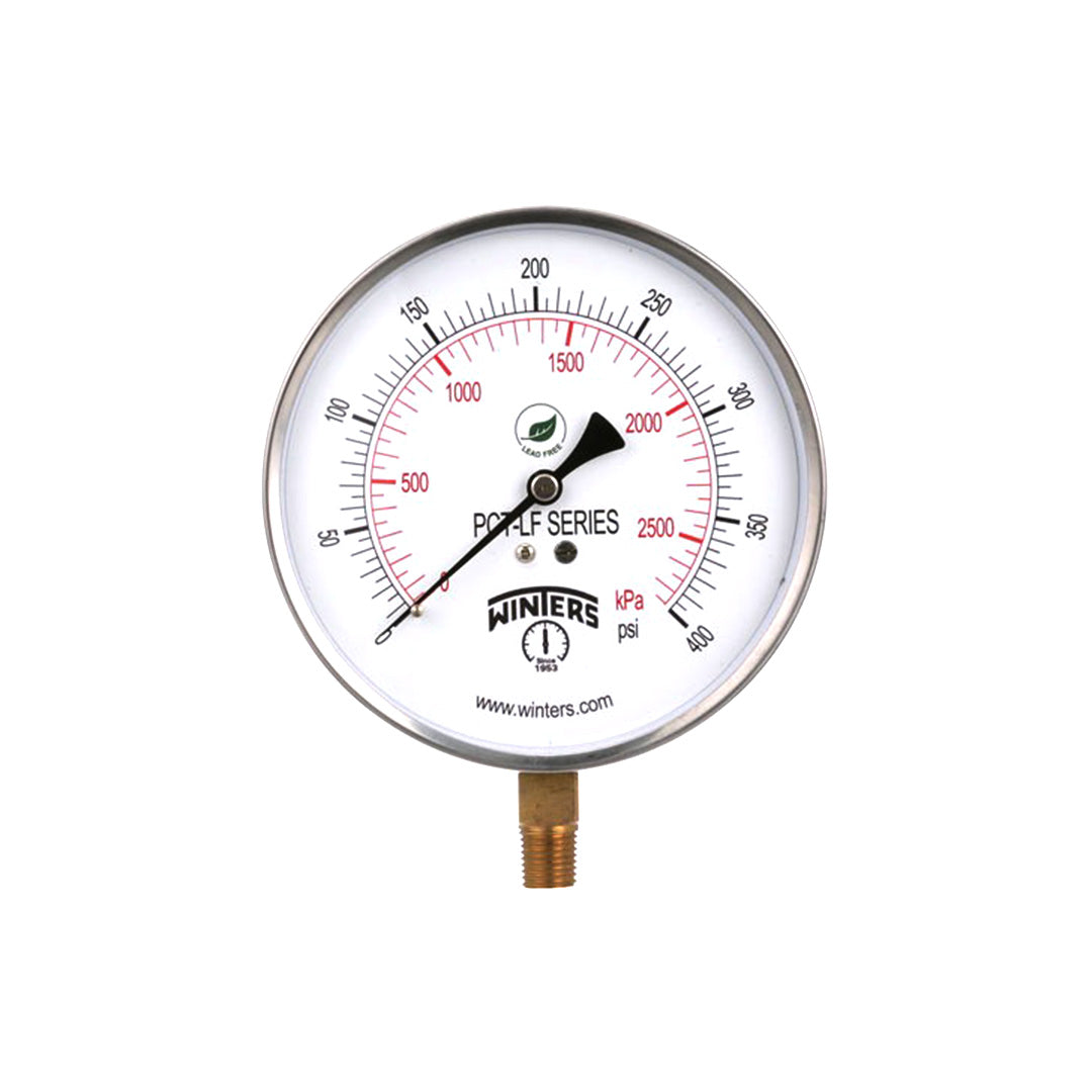 Winter เกจวัดแรงดัน PCT Contractor Pressure Gauge การเชื่อมต่อ30”/0/160 psi/kPa CodesPCT332