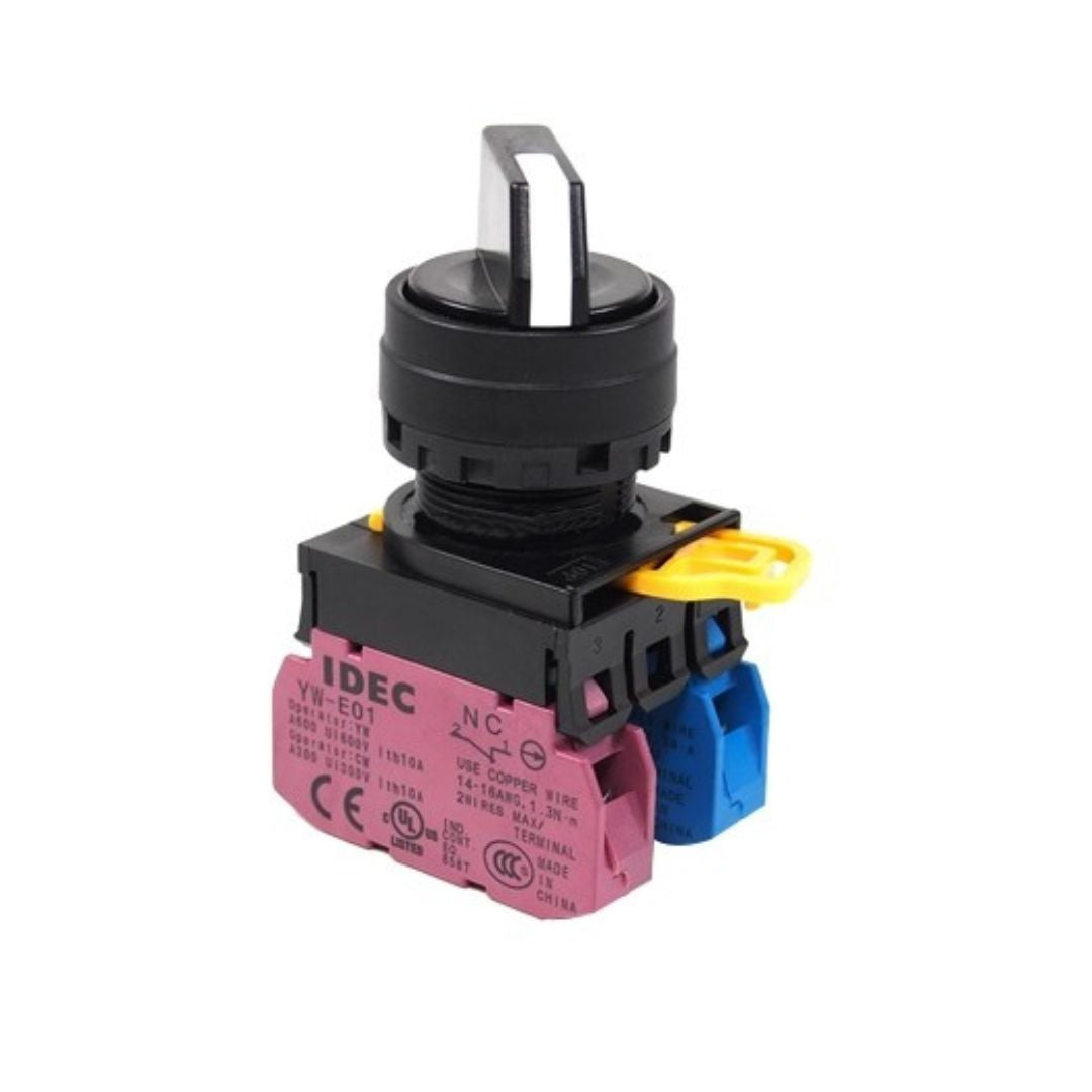IDEC Selector Switch 22mm 2 NO YW1S-33E20