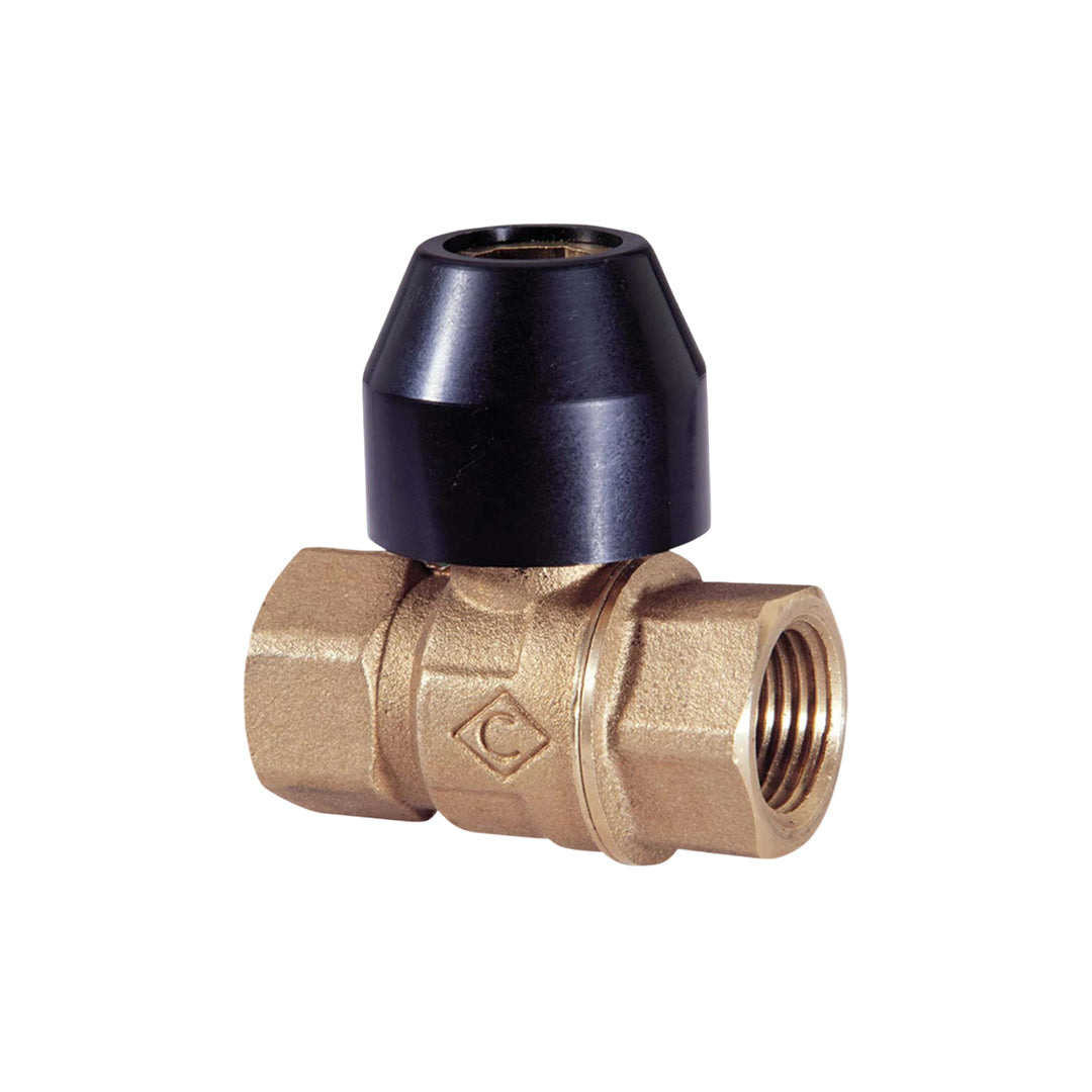 Lockshield Ball Valve Crane 3/8 (นิ้ว) Bronze PN25 Model D171LS