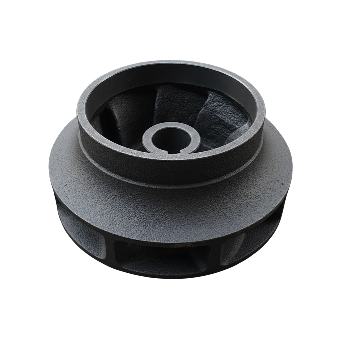 ใบพัดปั๊มน้ำเหล็ก Impeller ขนาดเส้นผ่าศูนย์กลาง 194.5 mm. หนา 108 mm. จำนวน 8 ใบพัด