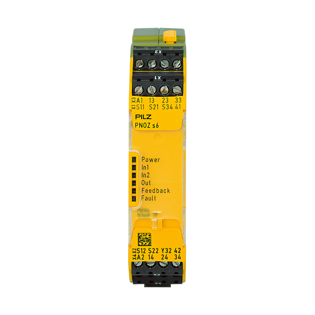 Safety Relays PILZ เซฟตี้ รีเลย์ PNOZ s6 24VDC 3 n/o 1 n/c code 750106