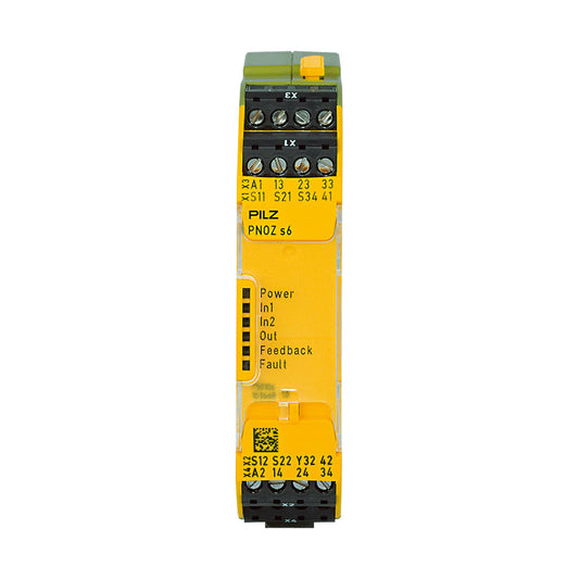 Safety Relays PILZ เซฟตี้ รีเลย์ PNOZ s6 24VDC 3 n/o 1 n/c code 750106