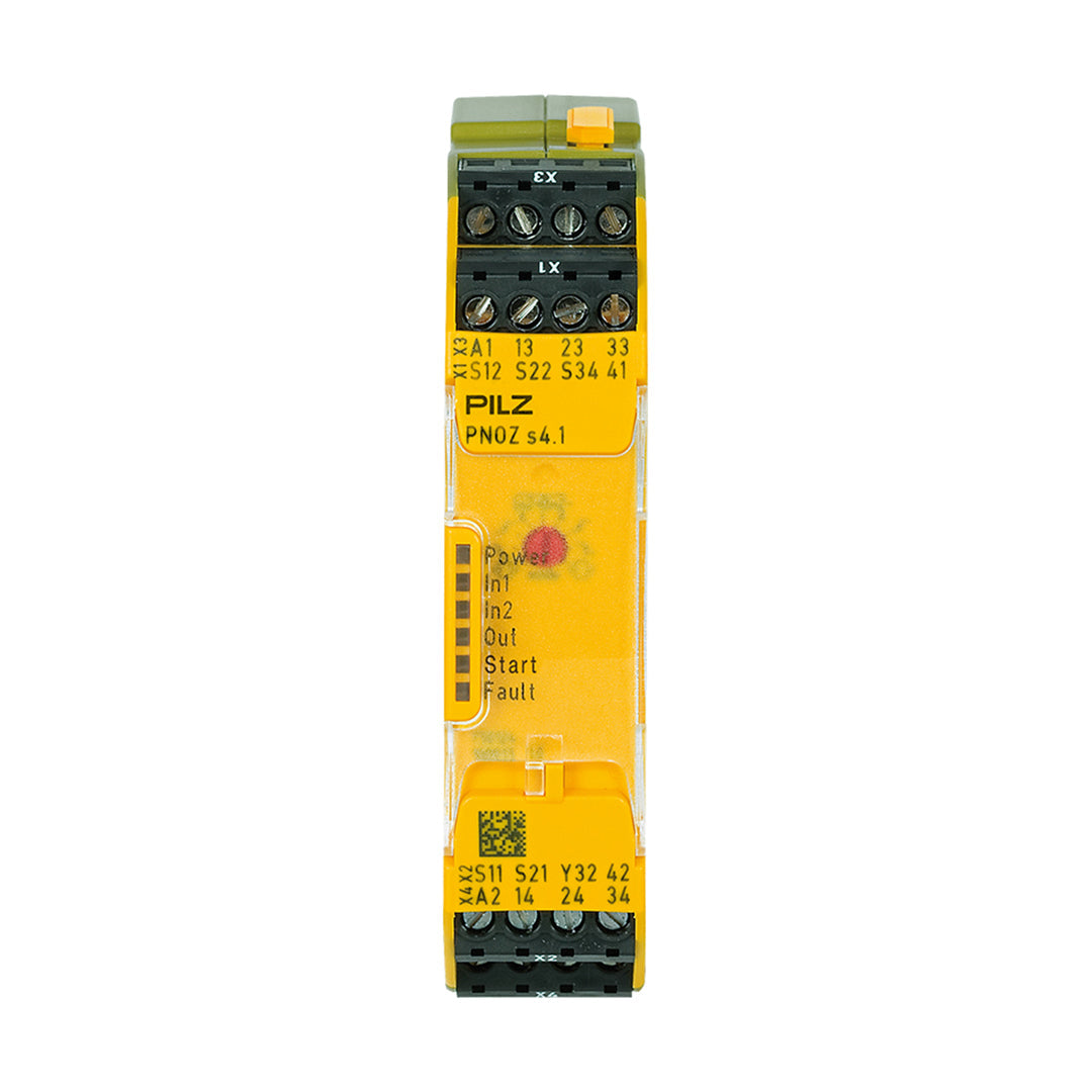 Safety Relays PILZ เซฟตี้ รีเลย์ PNOZ s4.1 24VDC 3 n/o 1 n/c code 750124
