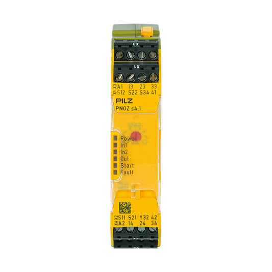 Safety Relays PILZ เซฟตี้ รีเลย์ PNOZ s4.1 24VDC 3 n/o 1 n/c code 750124