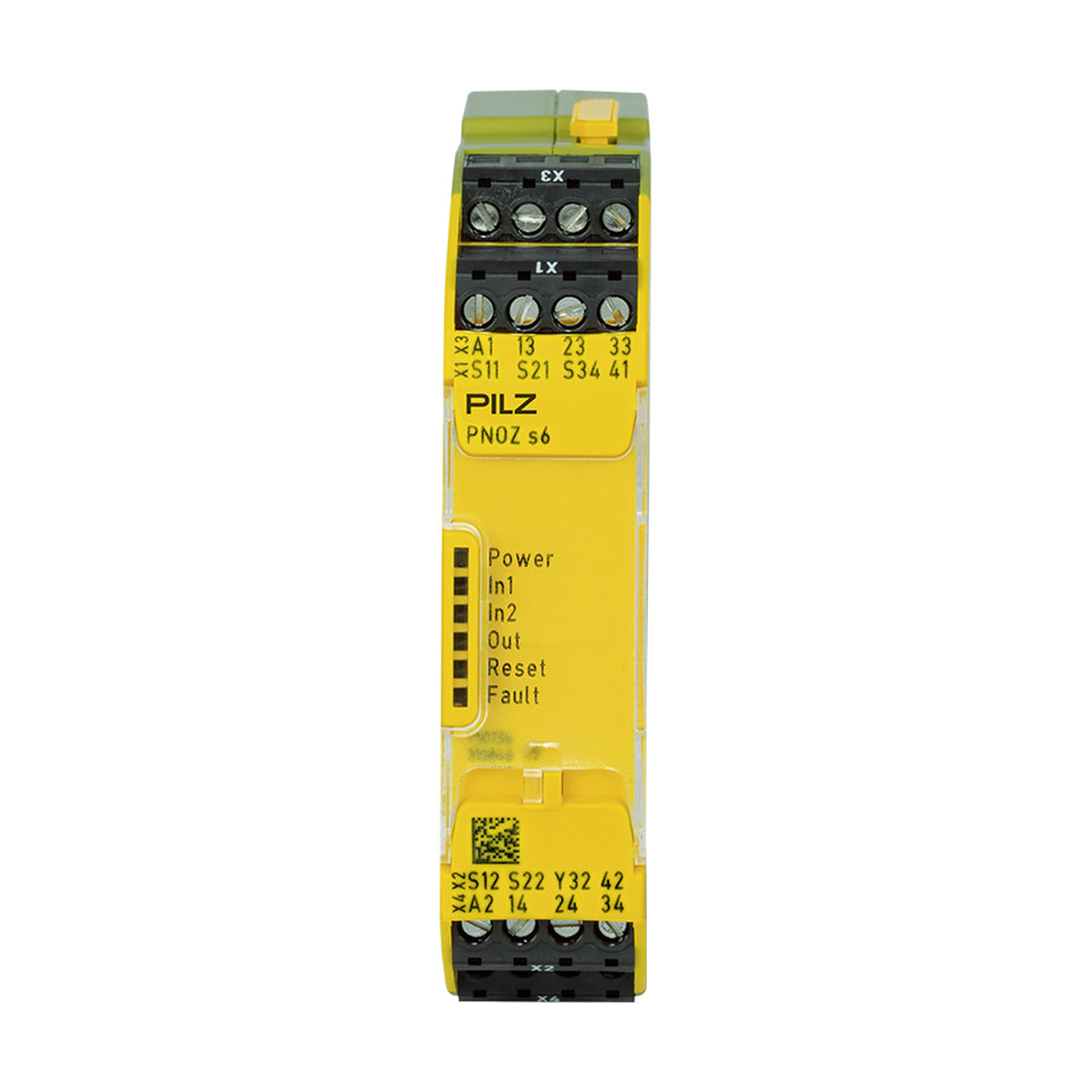 Safety Relays PILZ เซฟตี้ รีเลย์ PNOZ s6 48-240VACDC 3 n/o 1 n/c code 750136