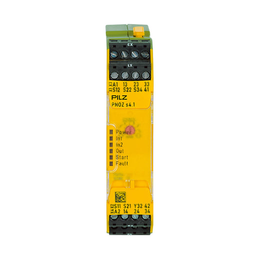 Safety Relays PILZ เซฟตี้ รีเลย์ PNOZ s4.1 48-240VACDC 3 n/o 1 n/c code 750154