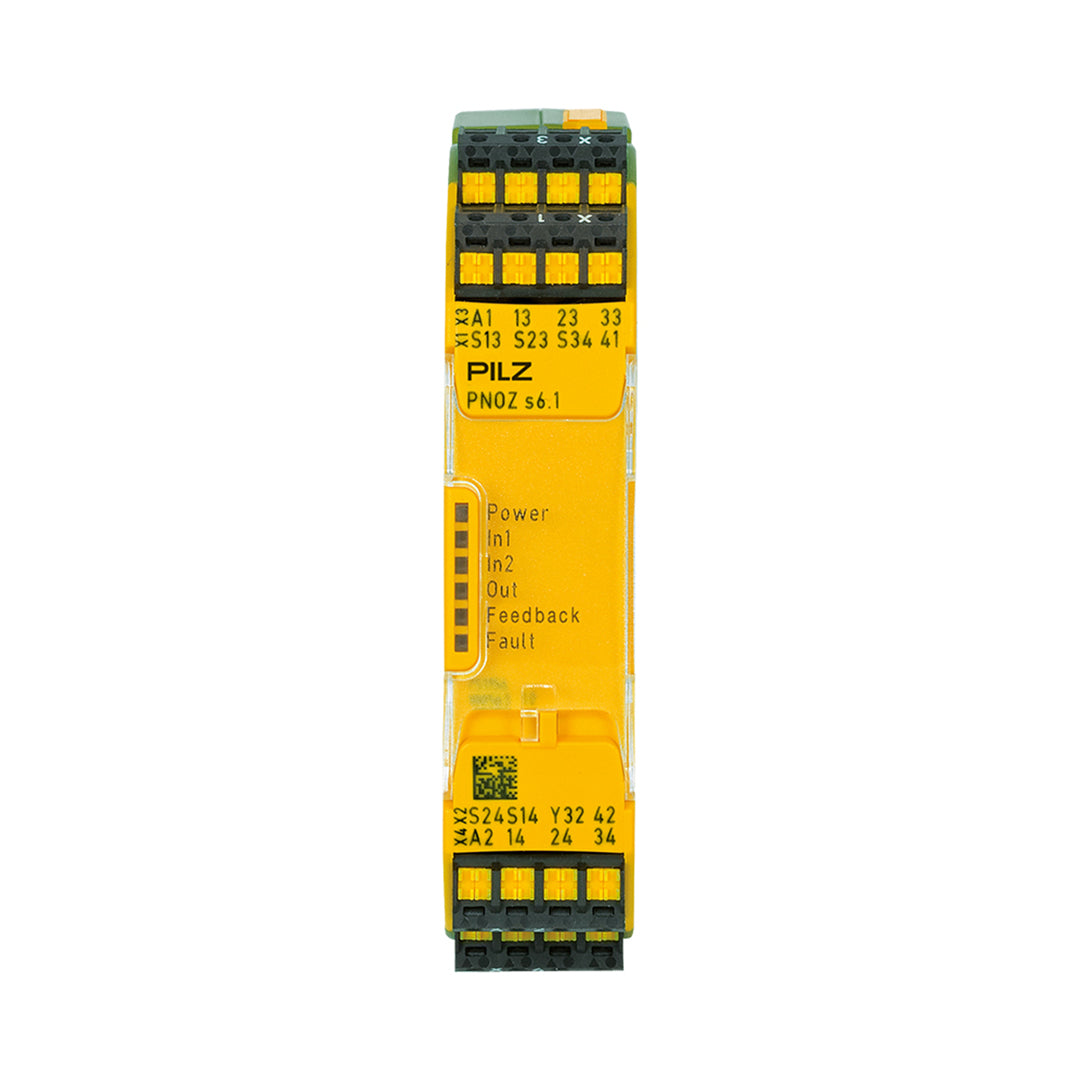Safety Relays PILZ เซฟตี้ รีเลย์ PNOZ s6.1 C 48-240VACDC 3 n/o 1 n/c code 751156