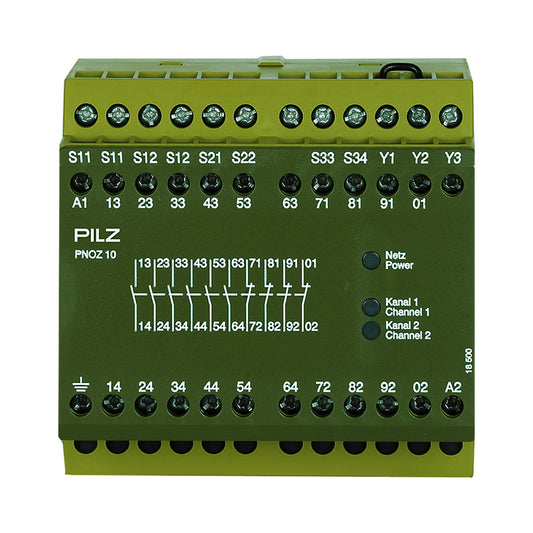 Safety Relays PILZ เซฟตี้ รีเลย์ PNOZ 10 48VAC 6n/o 4n/c code 774002