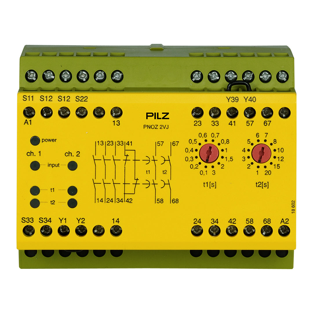 Safety Relays PILZ เซฟตี้ รีเลย์ PNOZ 2VJ 24VDC 3n/o 1n/c 2n/o t code 774012