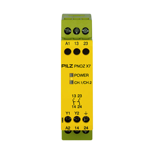 Safety Relays PILZ เซฟตี้ รีเลย์ PNOZ X7 110VAC 2n/o code 774053