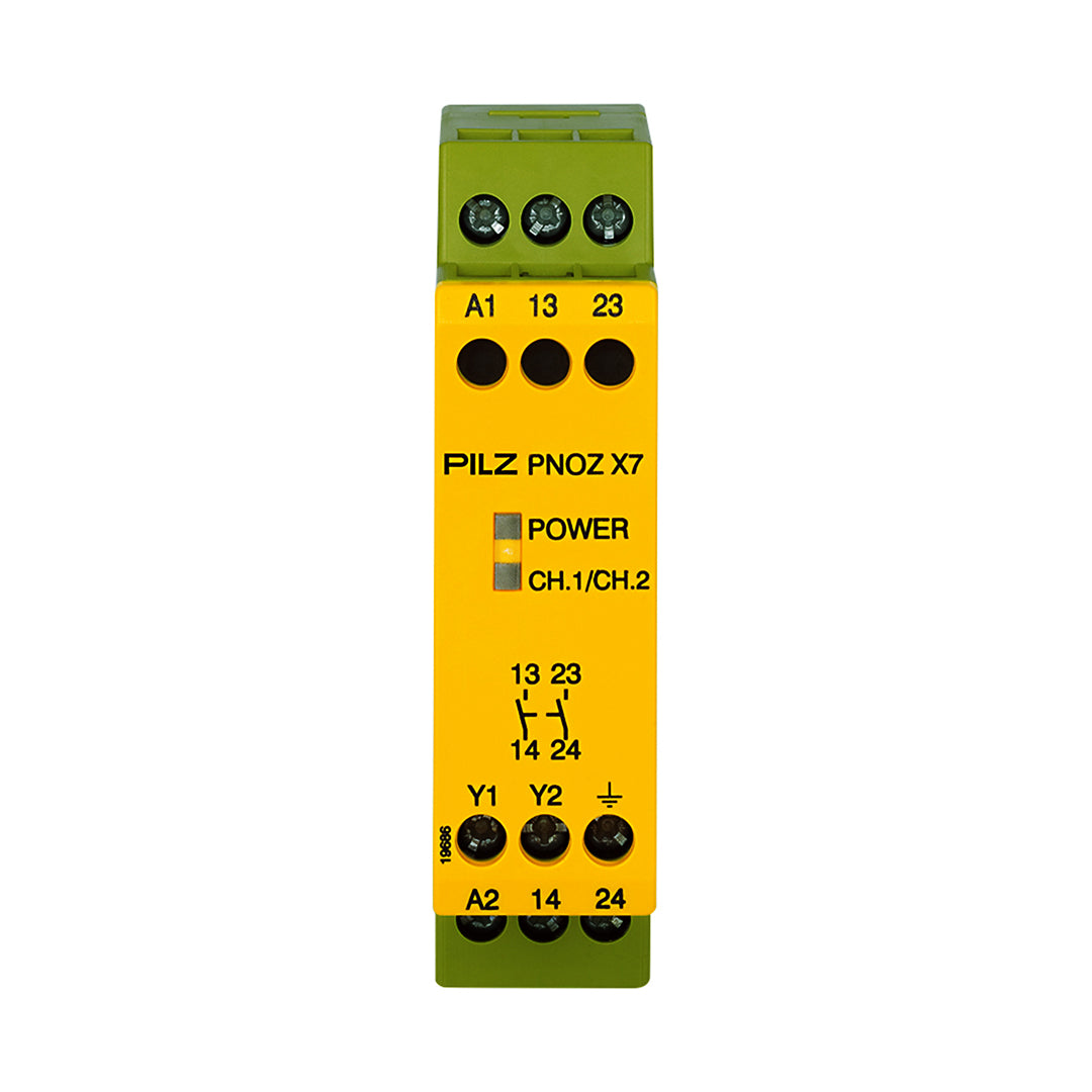 Safety Relays PILZ เซฟตี้ รีเลย์ PNOZ X7 115VAC 2n/o code 774054