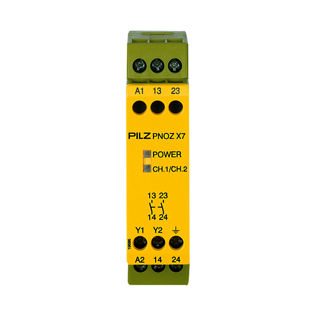 Safety Relays PILZ เซฟตี้ รีเลย์ PNOZ X7 240VAC 2n/o code 774057
