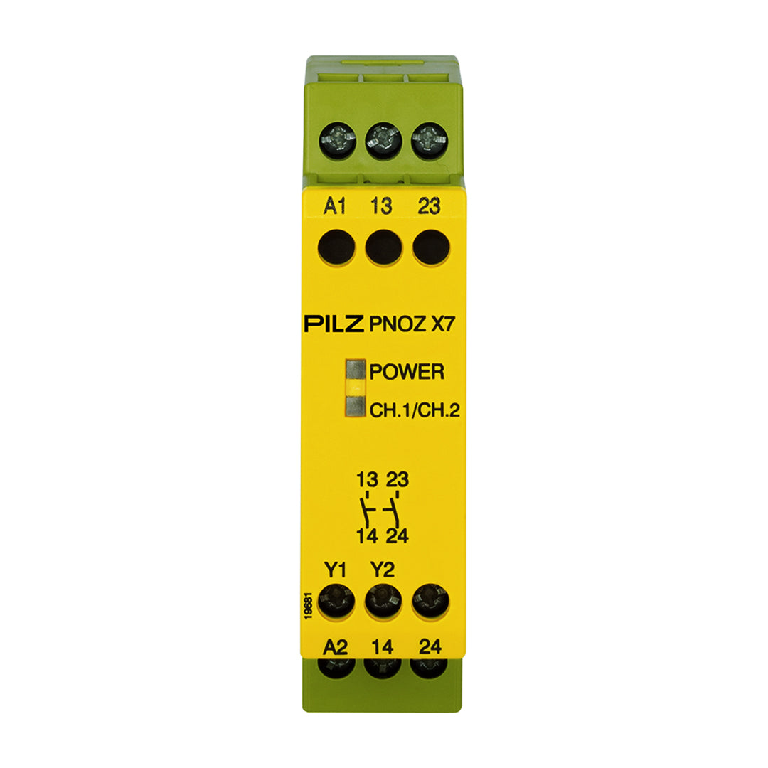 Safety Relays PILZ เซฟตี้ รีเลย์ PNOZ X7 24VACDC 2n/o code 774059