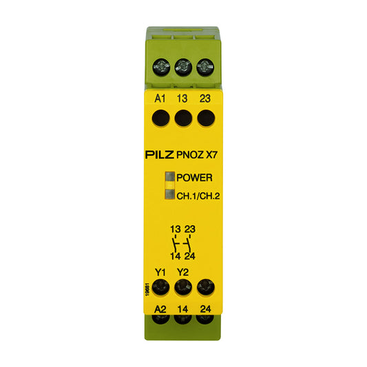 Safety Relays PILZ เซฟตี้ รีเลย์ PNOZ X7 24VACDC 2n/o code 774059