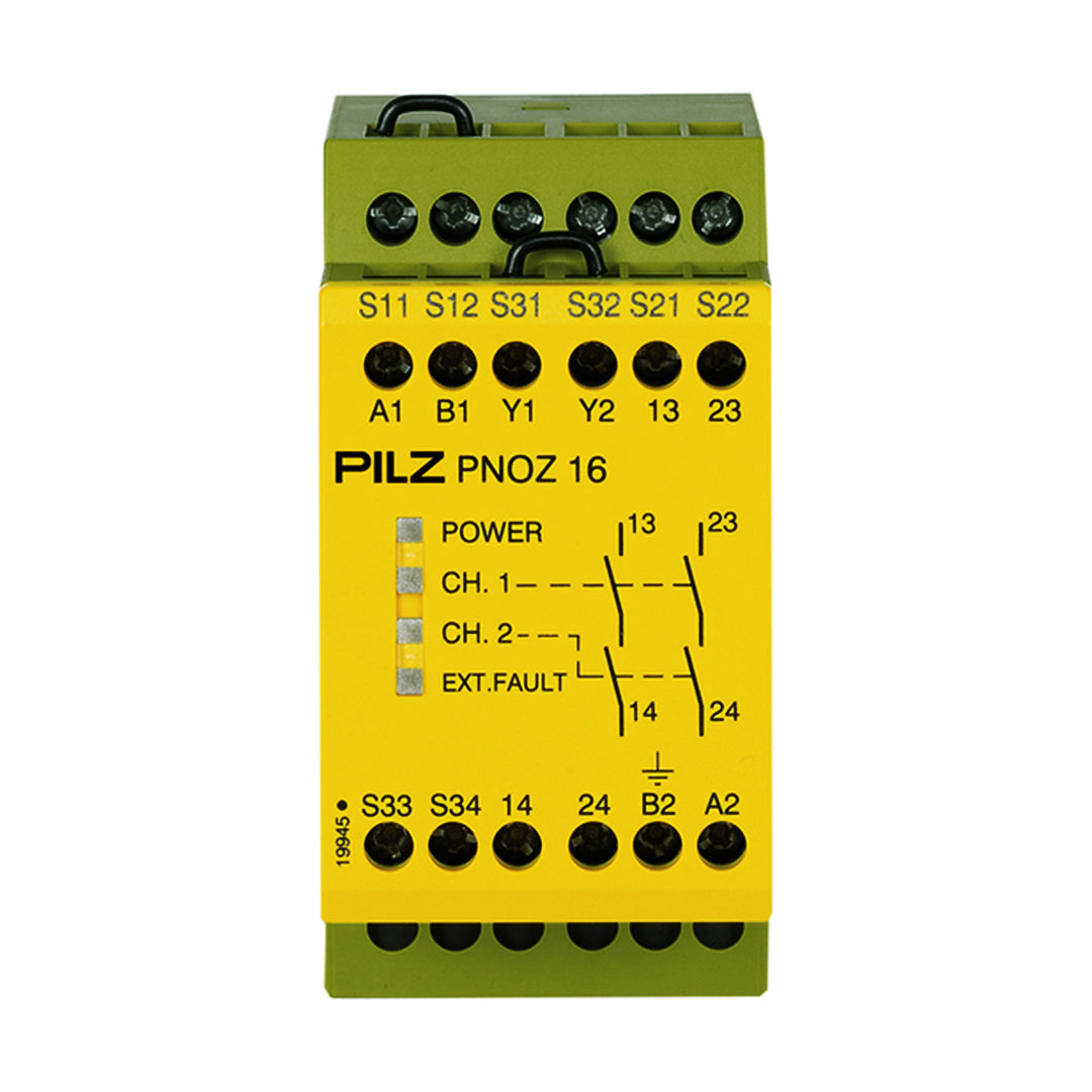 Safety Relays PILZ เซฟตี้ รีเลย์ PNOZ 16 24VAC 24VDC 2n/o code 774060