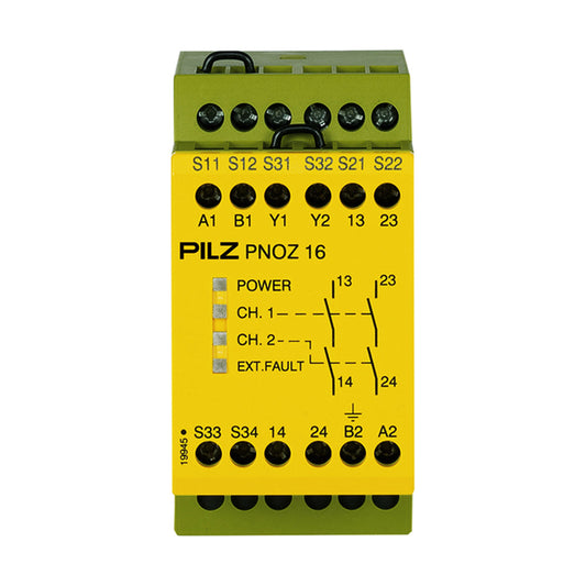 Safety Relays PILZ เซฟตี้ รีเลย์ PNOZ 16 24VAC 24VDC 2n/o code 774060