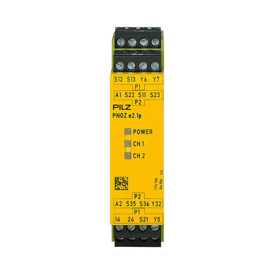 Safety Relays PILZ เซฟตี้ รีเลย์ PNOZ e2.1p 24VDC 2so code 774136