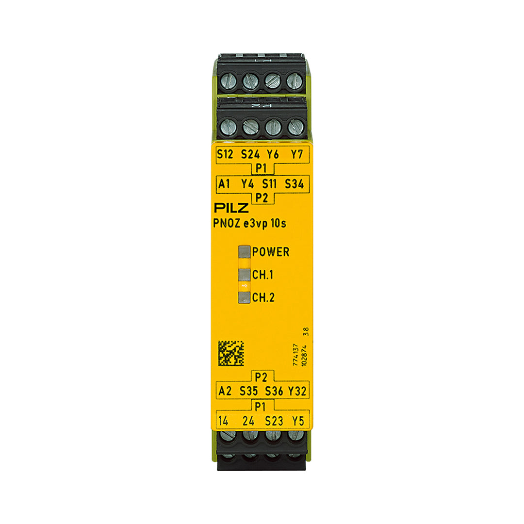 Safety Relays PILZ เซฟตี้ รีเลย์ PNOZ e3vp 10/24VDC 1so 1so t code 774137
