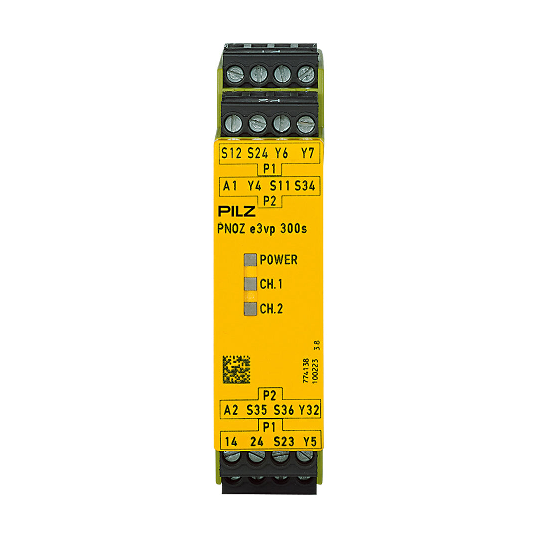 Safety Relays PILZ เซฟตี้ รีเลย์ PNOZ e3vp 300/24VDC 1so 1so t code 774138