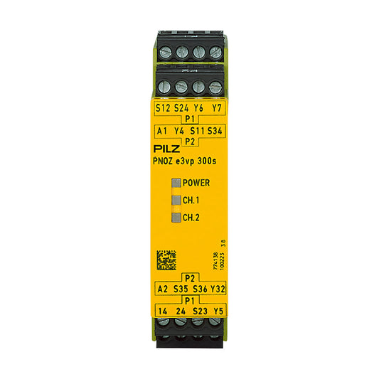 Safety Relays PILZ เซฟตี้ รีเลย์ PNOZ e3vp 300/24VDC 1so 1so t code 774138
