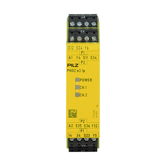 Safety Relays PILZ เซฟตี้ รีเลย์ PNOZ e3.1p 24VDC 2so code 774139