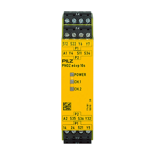 Safety Relays PILZ เซฟตี้ รีเลย์ PNOZ e4vp 10/24VDC 1so 1so t code 774181