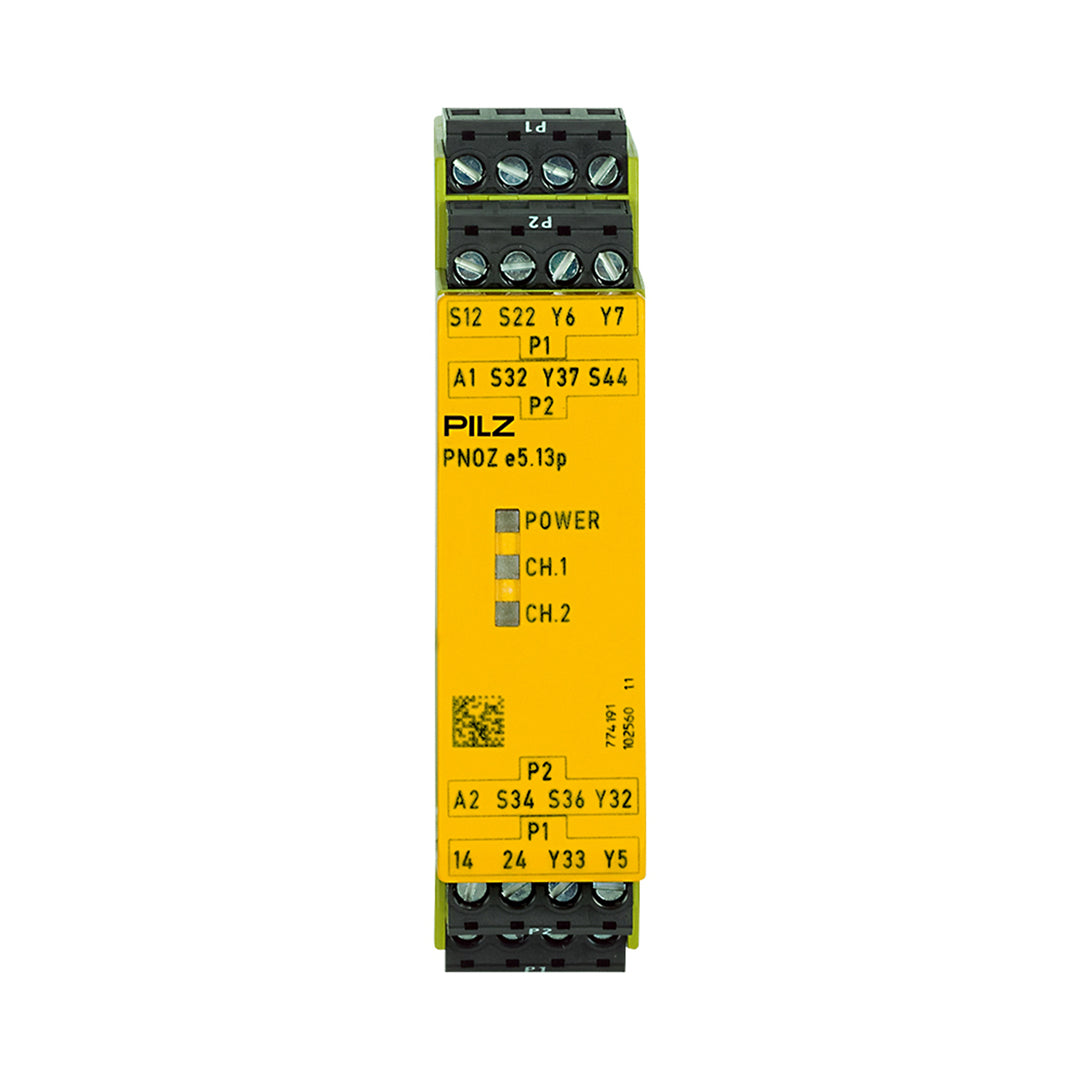 Safety Relays PILZ เซฟตี้ รีเลย์ PNOZ e5.13p 24VDC 2so code 774191