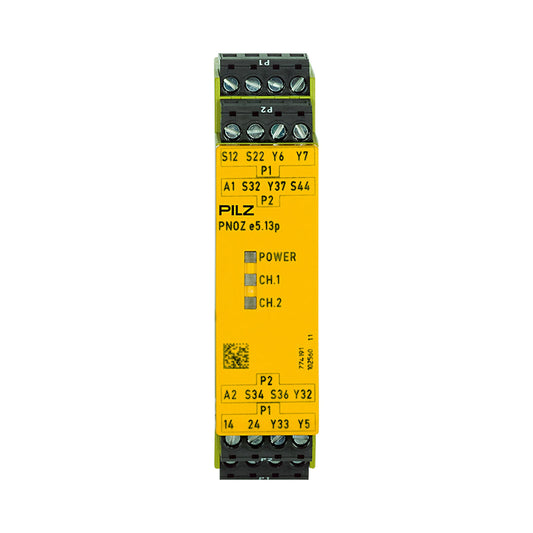 Safety Relays PILZ เซฟตี้ รีเลย์ PNOZ e5.13p 24VDC 2so code 774191